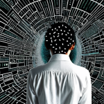 **Prompt:** A conceptual digital art piece depicting a transition from information overload to clarity. On one side, a person feeling lost and overwhelmed amidst a turbulent, chaotic "ocean of digital information" composed of swirling text, unreadable code, and fragmented data points. On the other side, this chaos transforms into a clean, structured database, insightful charts, or organized data streams, with the person now confidently analyzing and interacting with the clear information, symbolizing empowerment and understanding. Emphasize high contrast and a transformative journey from confusion to order.