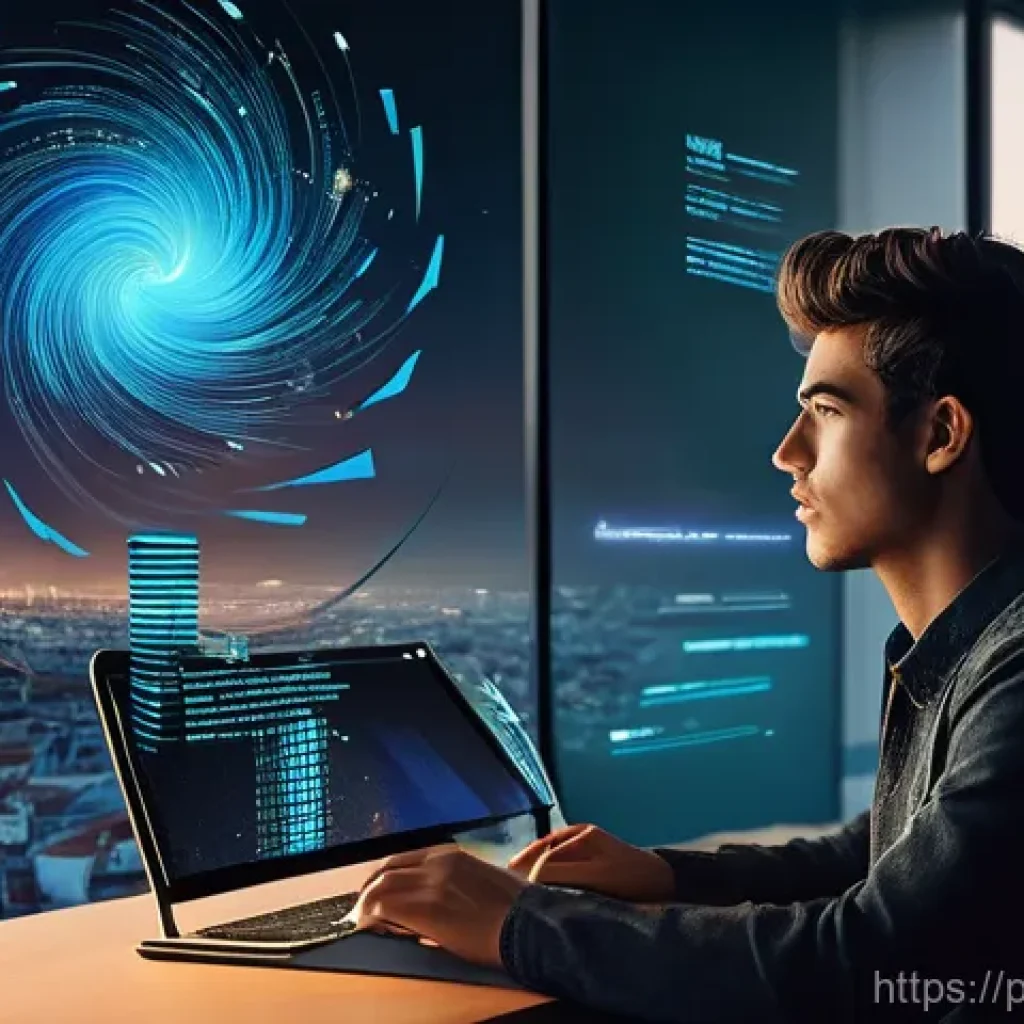 인터넷정보검색 실무에서 요구되는 필수 기술 정리 - **Prompt 1: Unlocking Knowledge with Keywords**
    A vibrant and dynamic digital illustration of a ...