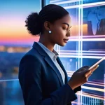 Home 22 인터넷정보검색 자격증 취득 후 연봉 상승 경험담 - **Prompt:** A diverse young professional, radiating confidence and approachability, stands in a mode...