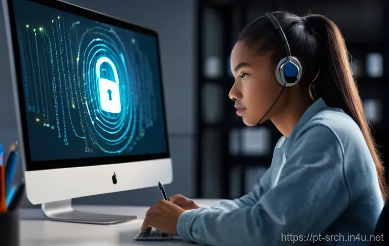 인터넷정보검색 자격증 취득 후 연봉 상승 경험담 - **Prompt:** A stylized digital landscape unfolds with a clear, winding path illuminated by soft, inv...