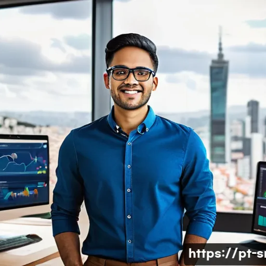 인터넷정보검색과 데이터분석 자격증 비교 및 활용 사례 - A professional Brazilian data analyst working in a modern office environment, wearing business casua...