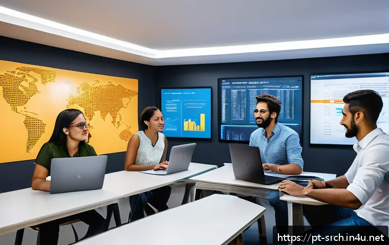 인터넷정보검색 자격증을 활용한 스타트업 취업 후기 - A modern startup office environment in S&atilde;o Paulo, Brazil, showing a diverse team of young profession...