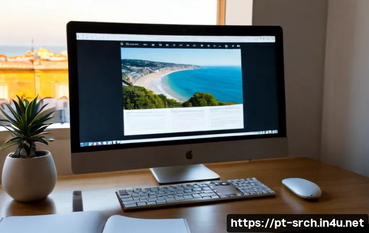 Home 17 인터넷정보검색 실무와 최신 검색 기술 트렌드 - Photorealistic modern home office in Lisbon, Portuguese-speaking middle-aged professional conducting...